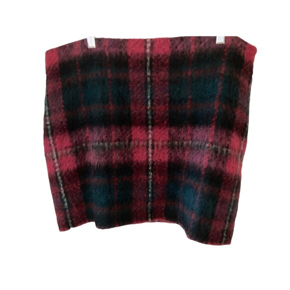 NWT LAUREN RALPH LAUREN WOMENS PLAID MOHAIR PENCIL MI PINK MULTI 18 - Picture 2 of 6